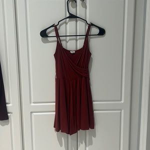 Garage Burgundy Romper (Size:Xs)